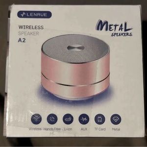 Speaker - Wireless & Bluetooth - Rose Gold/Pink - New